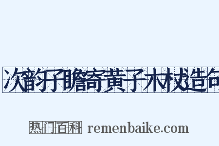 次韵子瞻寄黄子木杖造句是什么意思的图片